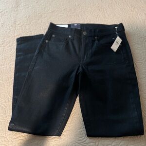 GAP Black Coated Jeans